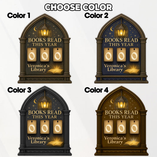 Custom Books Read Tracker,Books Read This Year Counter,Bookshelf Library Decor,Gift for Reader,Book Lover,Bookish Gift,Book End,Book Club