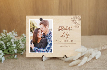 CUSTOM WOODEN FRAME - PERSONALIZED NAME PICTURE