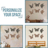 SET OF 3 BLACK BUTTERFLY WOOD WALL DECOR