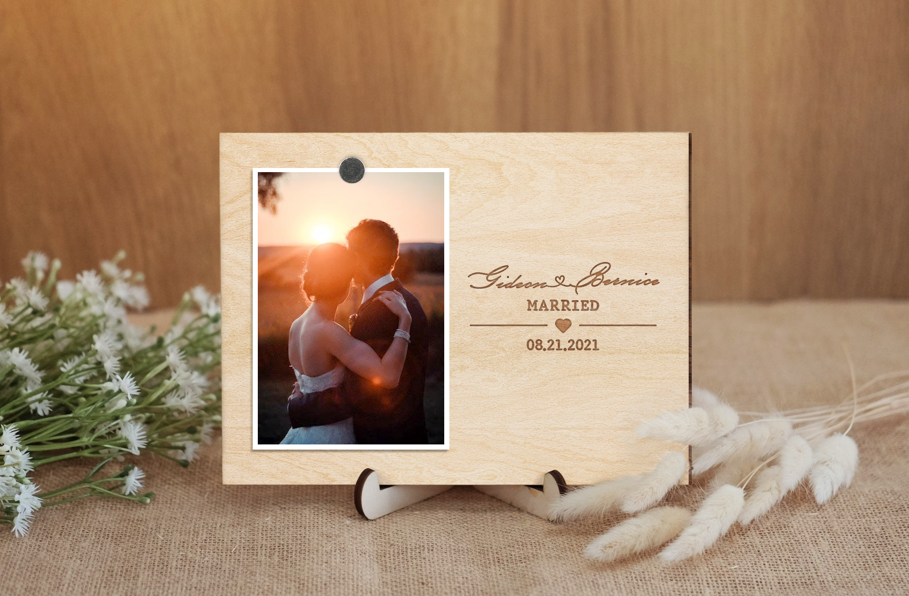 Custom Picture Frame Wedding Gift, Wedding Picture Frame