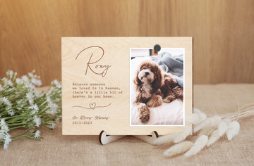 Pet Memorial Picture Frame - Sympathy Gifts for Loss of Dog Photo Frame Passed Away Gift Pet Remembrance Gift Dog Footprint Pet Loss Gifts