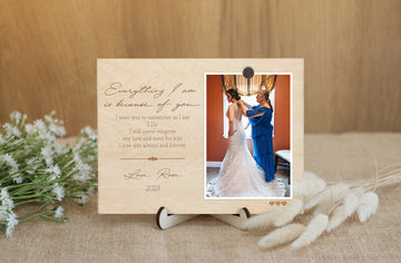 Mother of the Bride Gift Frame Wedding Gift for Mom Gift for Parents of the Bride from Daughter Personalized Wedding Gift Picture Frame