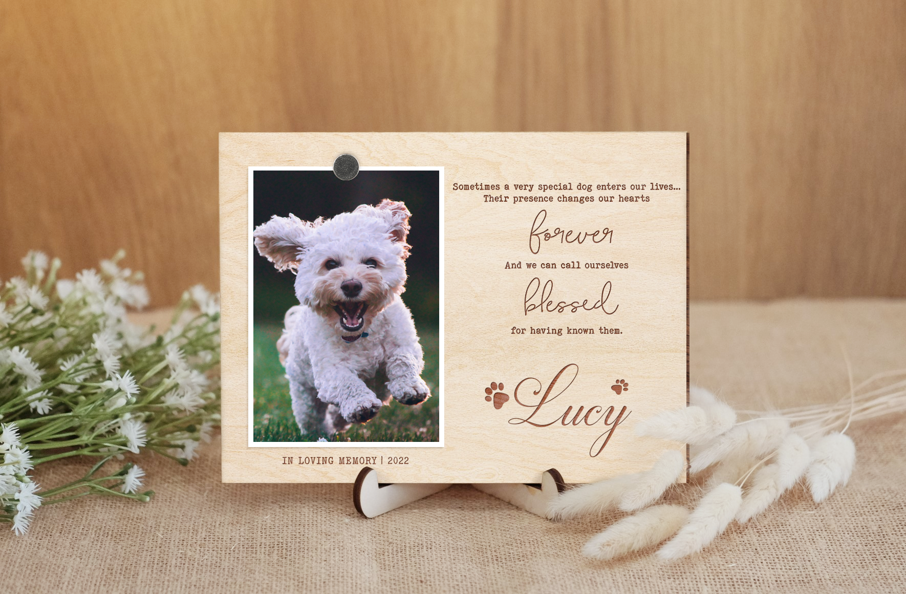 Custom Picture Frame Pet Loss Gifts - Pet Memorial Gift Personalized Frame - Sympathy Gift Memorial Picture Frame