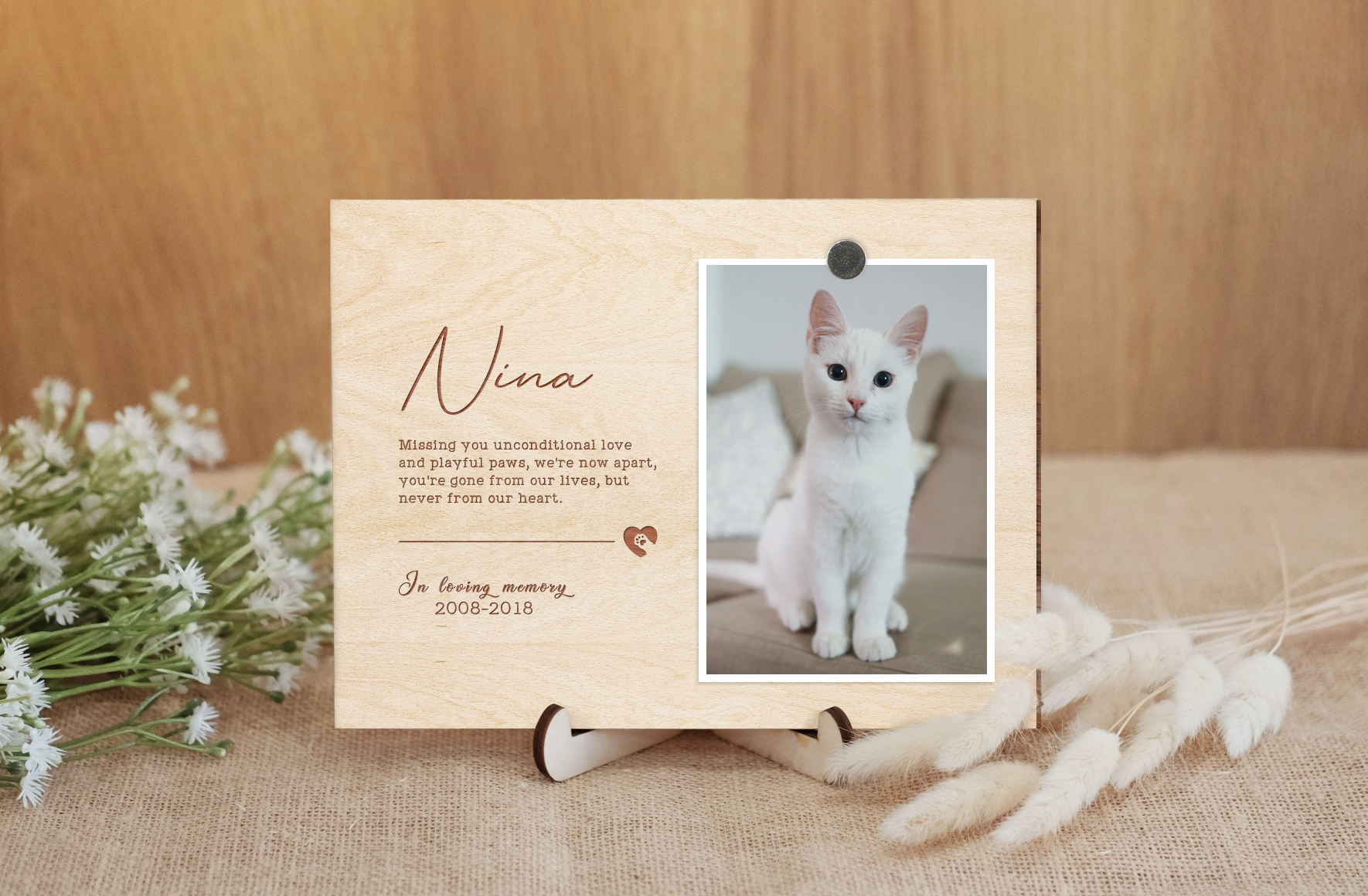 Personalized Picture Frame With Pet Memorial Gift Pet Loss Gift Cat Loss Gift Dog Loss Gift Pet Bereavement Gift Pet Sympathy Gift