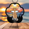 Personalized Dog Memorial Suncatcher Custom Name And Dog Breeds, Sun catcher Sympathy gift