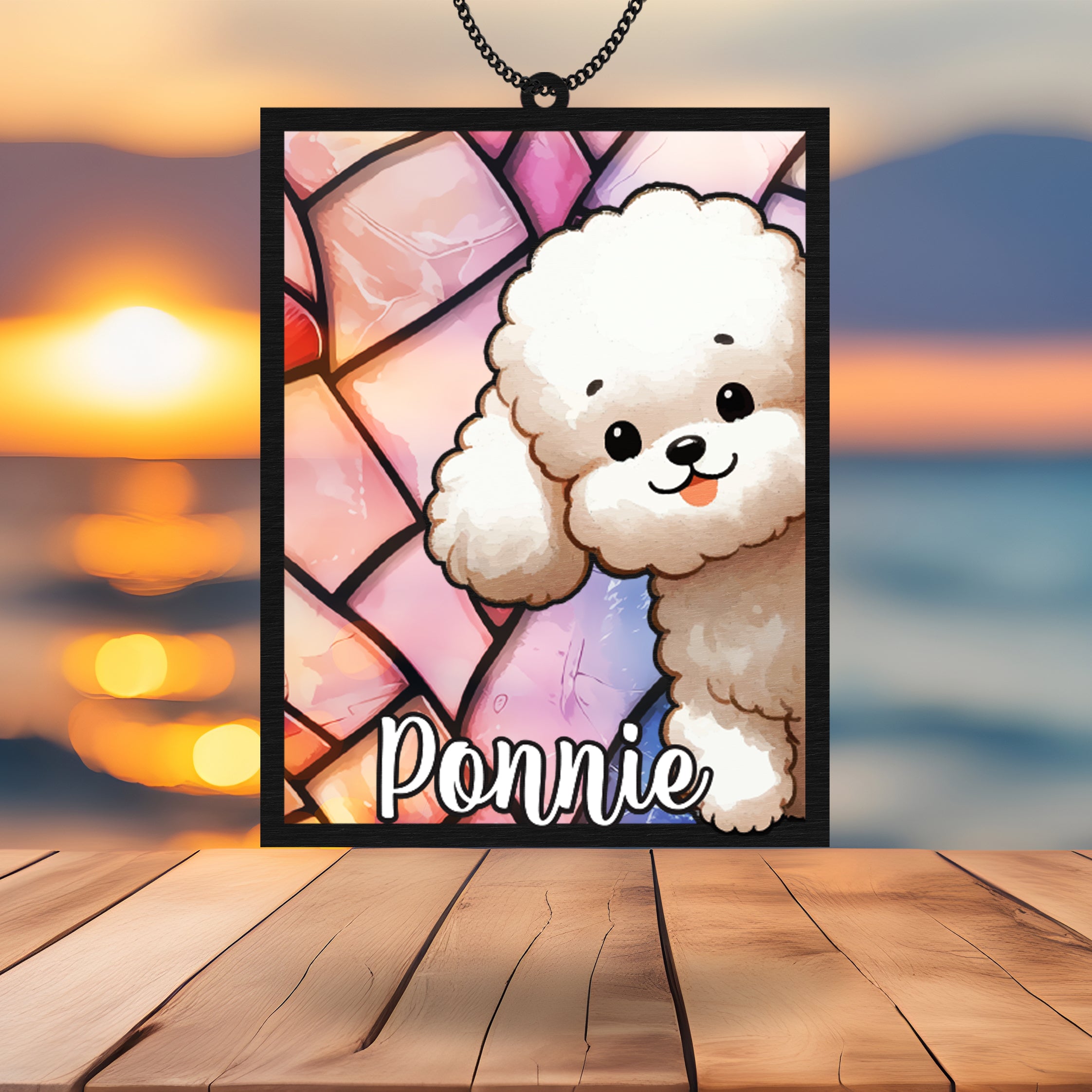 Personalized Pet Memorial Suncatcher, Loss Of Pet Sympathy Gift, Dog Memorial Sun Catcher Dog Suncatcher For Window Pet Loss