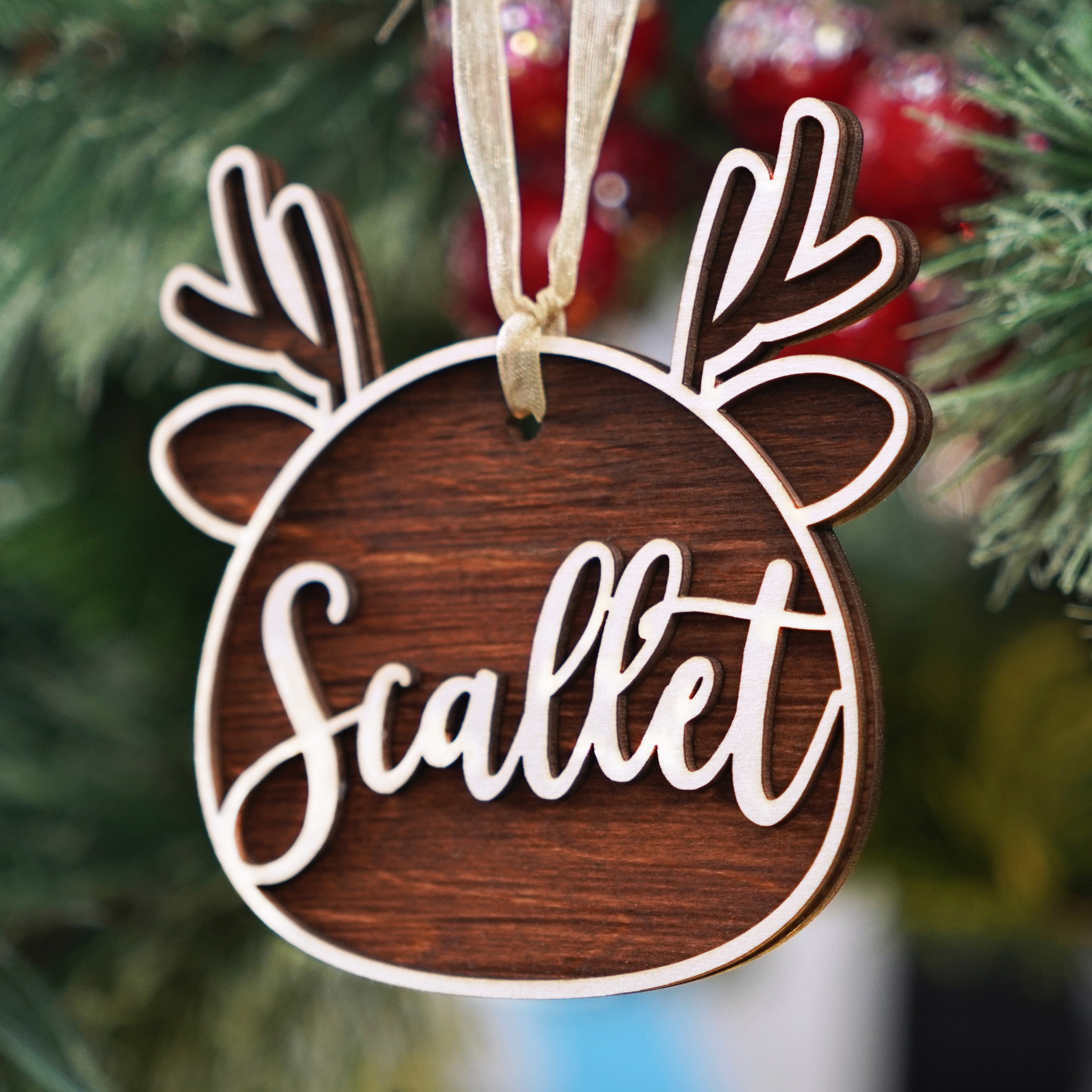 Personalized Pet Face Ornament For Christmas Tree, Wooden Dog Cat Ornament Chrsitmas, Custom Pet Name Wood Hanging Ornament, Cat Sympathy Gifts, Dog Loss Ornament, Pet Remembrance Gift