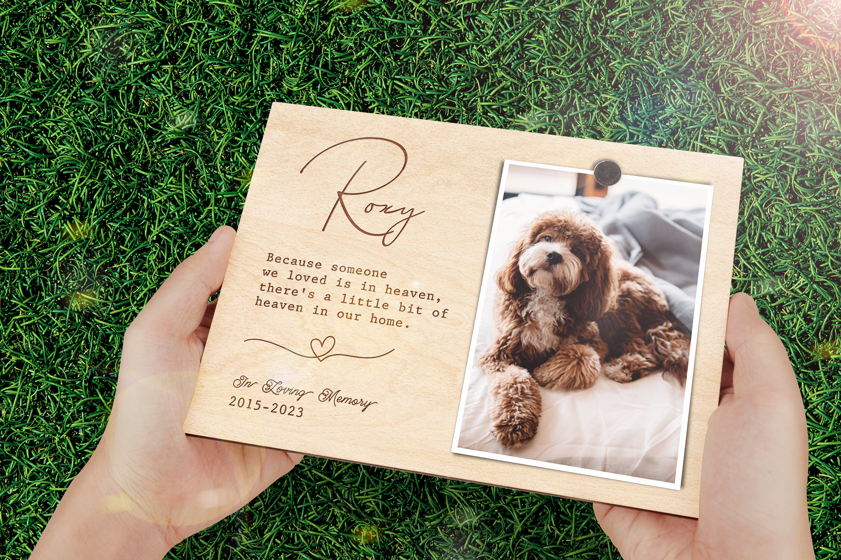 Pet Memorial Picture Frame - Sympathy Gifts for Loss of Dog Photo Frame Passed Away Gift Pet Remembrance Gift Dog Footprint Pet Loss Gifts