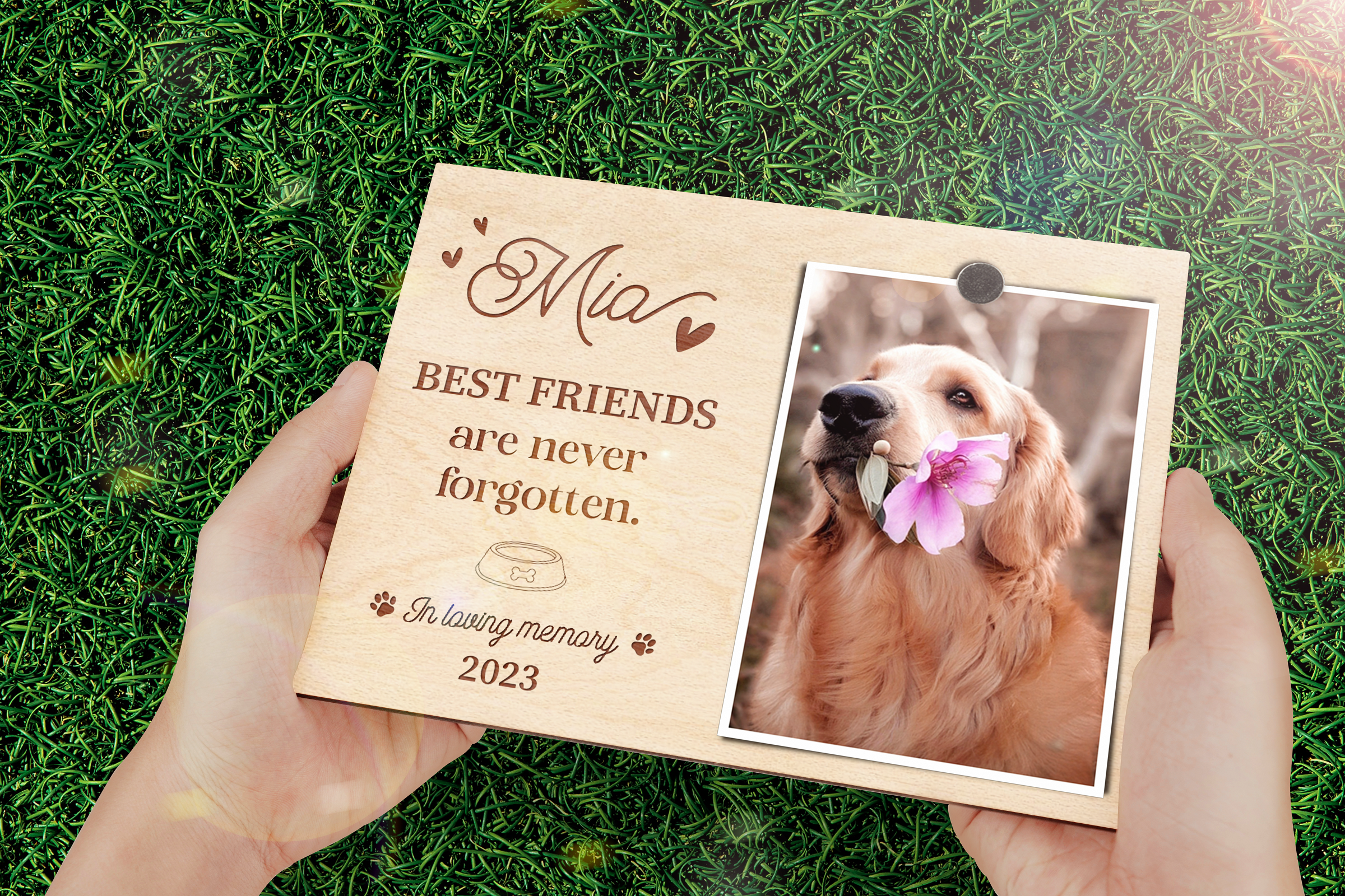 Pet Memorial Gift Best Friends Are Never Forgotten Pet Sympathy Personalization Pet Loss Frame Dog Memorial Gift