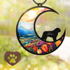 Saint Bernard Dog Memorial Suncatcher Window Hanging Remembrance Gift