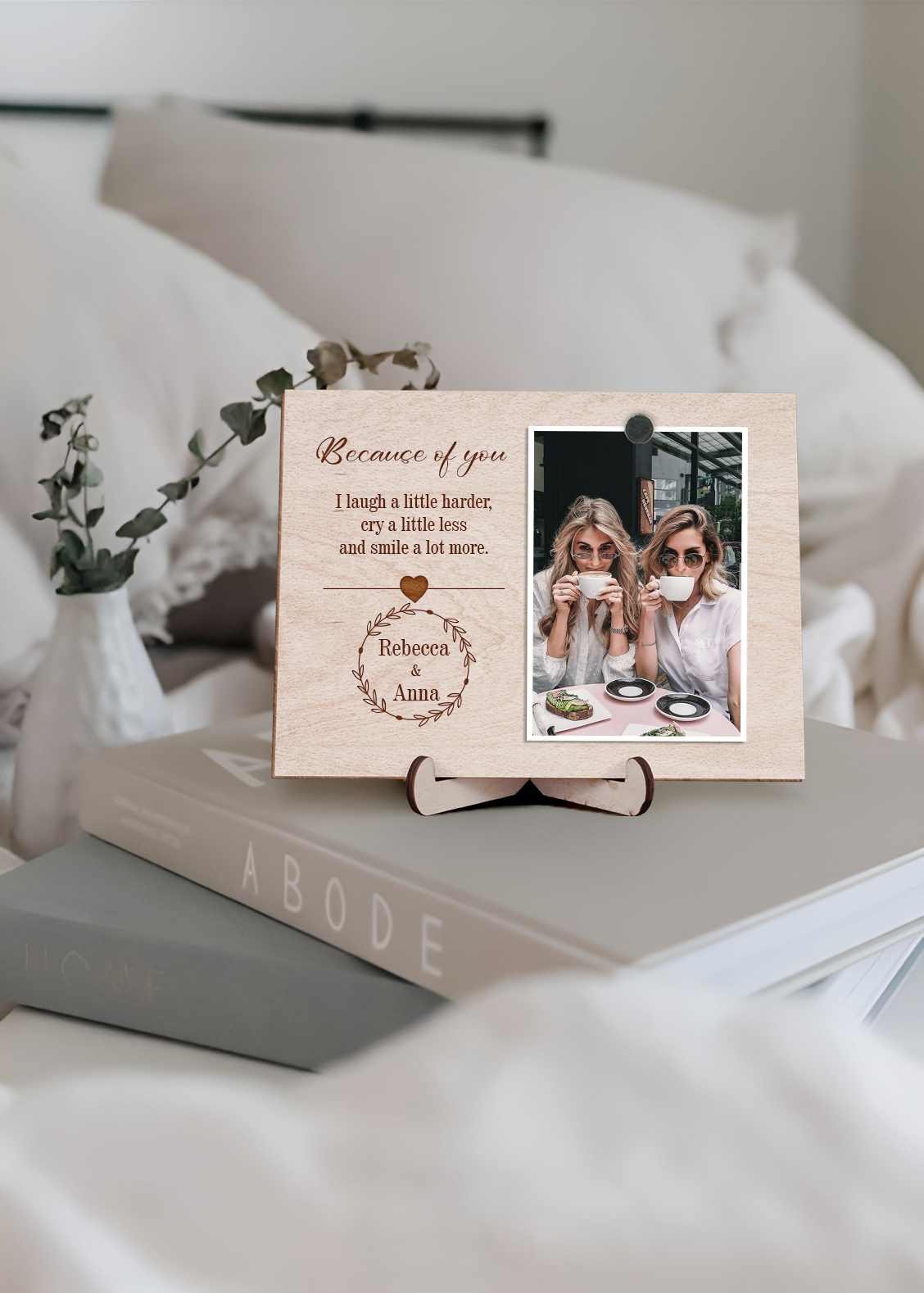 Best Friends Picture Frame, Best Friend Birthday Gifts for Women, Gifts for Best Friend Long Distance Gifts Going Away Gifts for Friends Graduation Gift for BFF