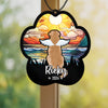 Personalized Dog Memorial Suncatcher Custom Name And Dog Breeds, Sun catcher Sympathy gift