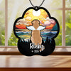 Personalized Dog Memorial Suncatcher Custom Name And Dog Breeds, Sun catcher Sympathy gift