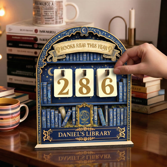 Personalized Books Tracker Sign, Magic Fantasy Arch Decor