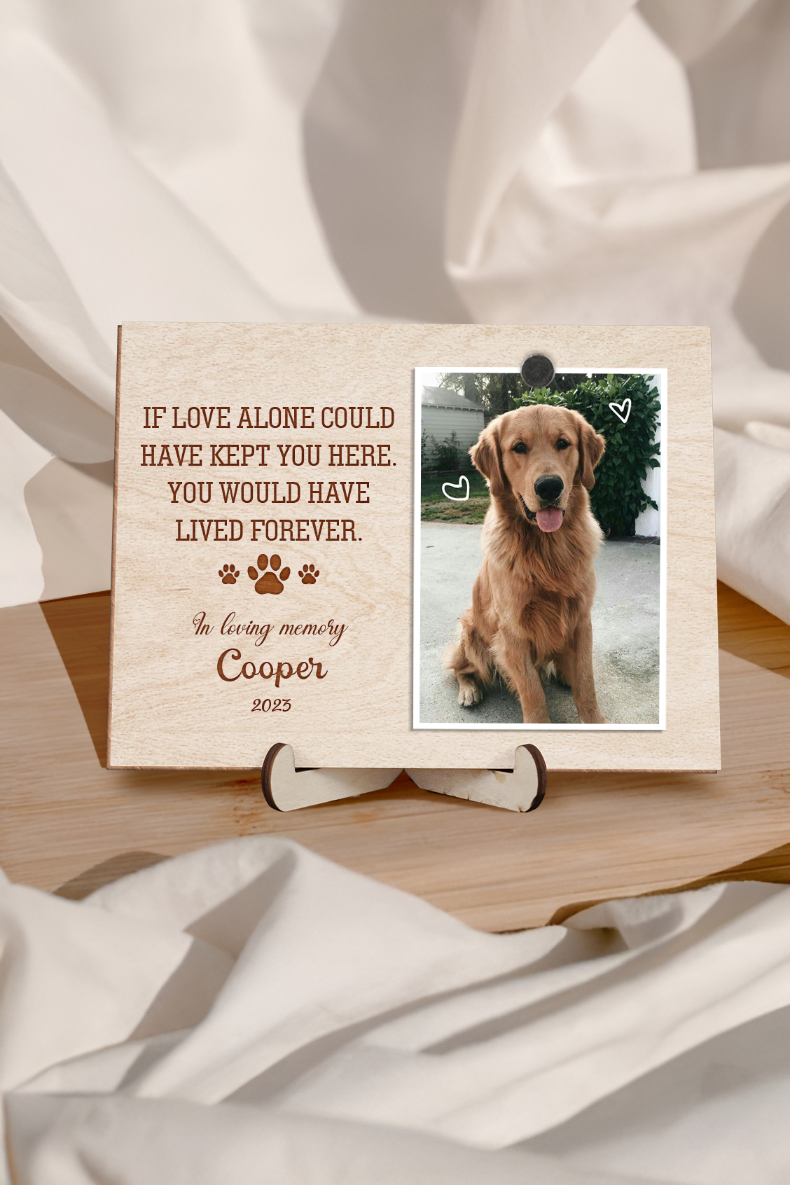 Custom Memorial Standing Frame - Memorial Pet