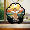 Personalized Dog Memorial Suncatcher Custom Name And Dog Breeds, Sun catcher Sympathy gift