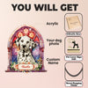 DNPETS | Dog Memorial Suncatcher Sympathy Gift for Dog Lover