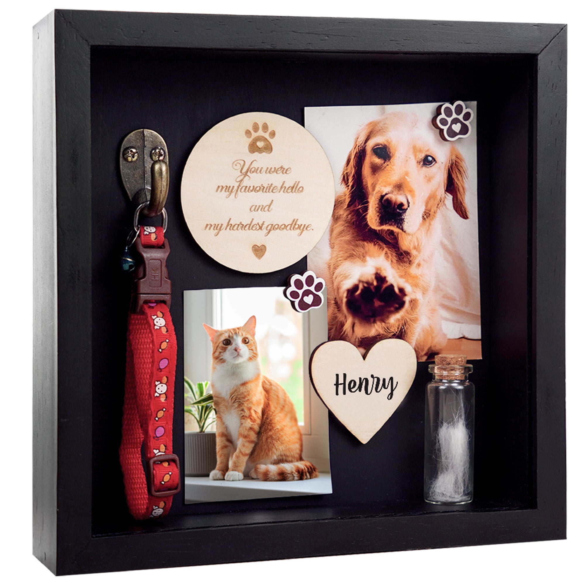 Custom Pet Memorial Shadow Box SD-PET4