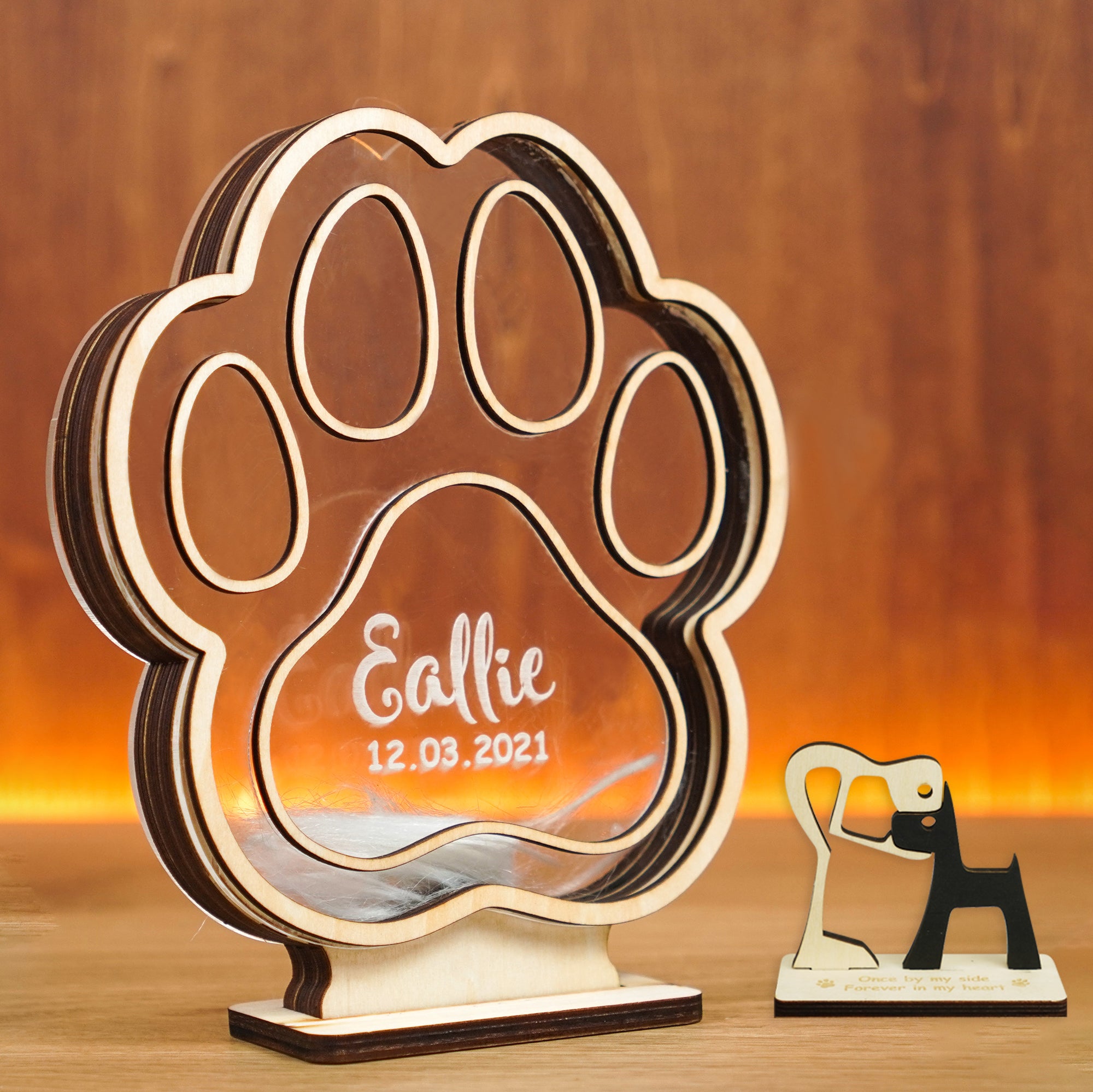Personalized Pet Memorial Shadow Box, Loss Of Pet, Pet Sympathy Gift.
