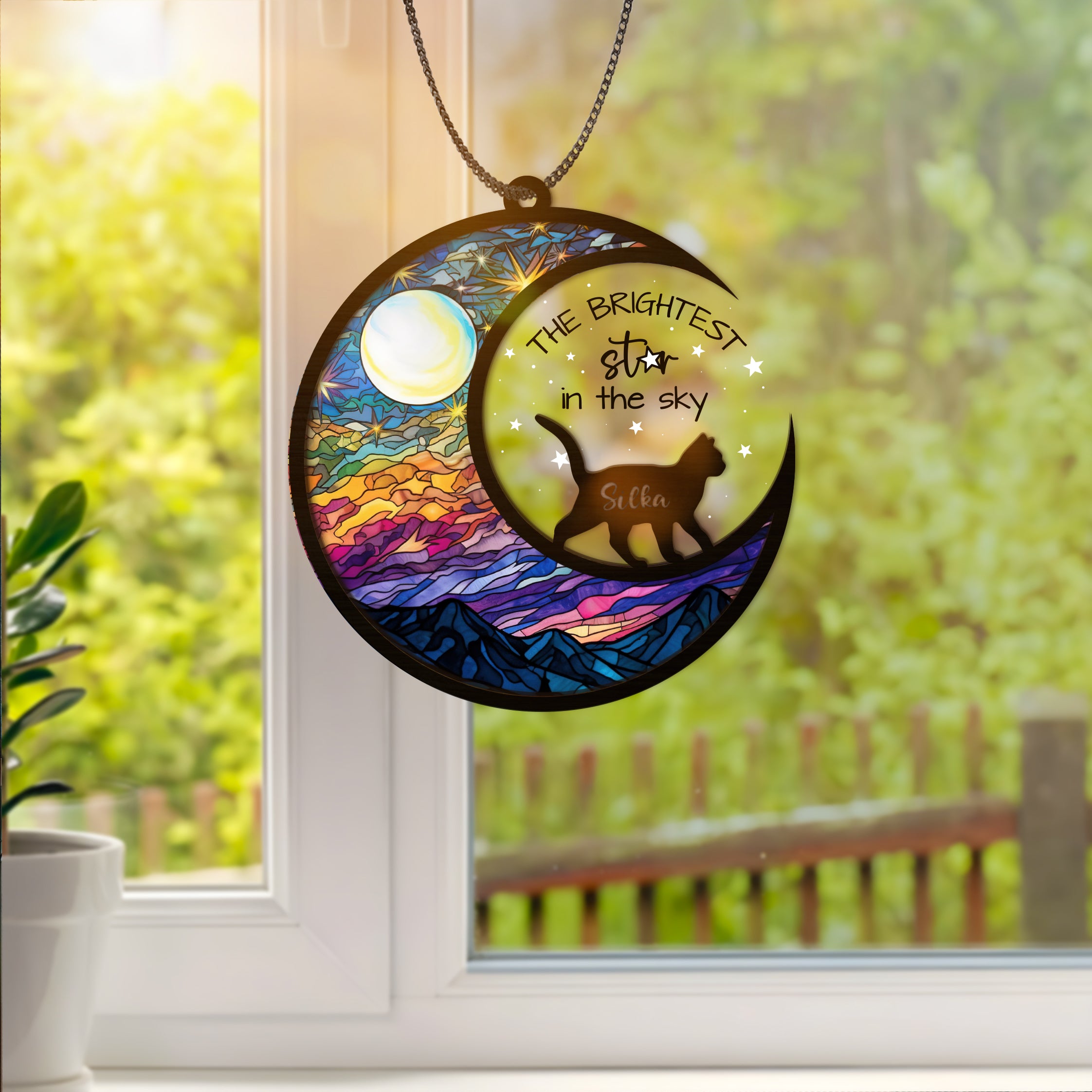 DNPETS Sentimental Dog Passing Away Suncatcher Pet Loss Gift