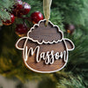 Personalized Pet Face Ornament For Christmas Tree, Wooden Dog Cat Ornament Chrsitmas, Custom Pet Name Wood Hanging Ornament, Cat Sympathy Gifts, Dog Loss Ornament, Pet Remembrance Gift