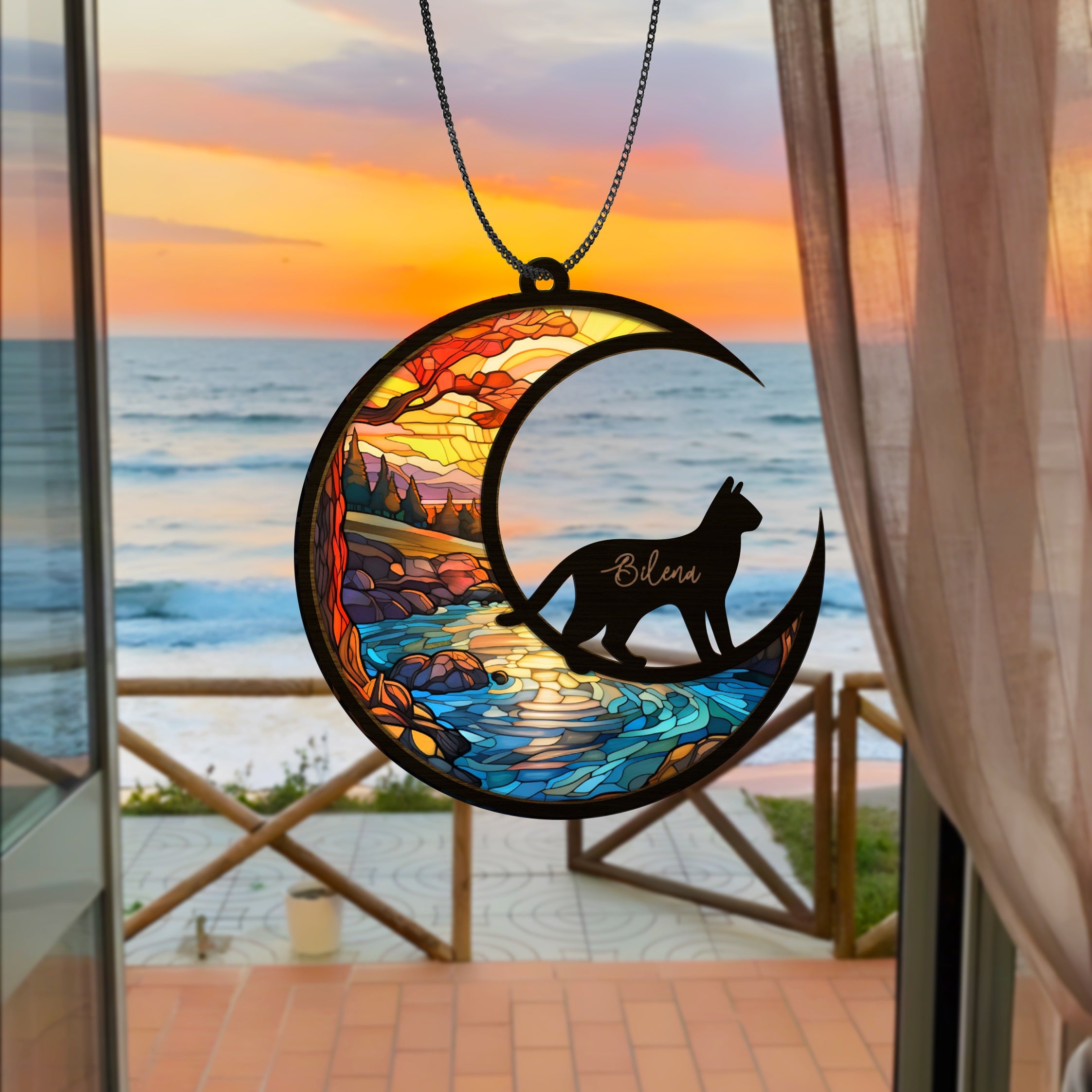 Cat Memorial Suncatcher Sympathy Gift for Loss of Pet, Loss Of Pet