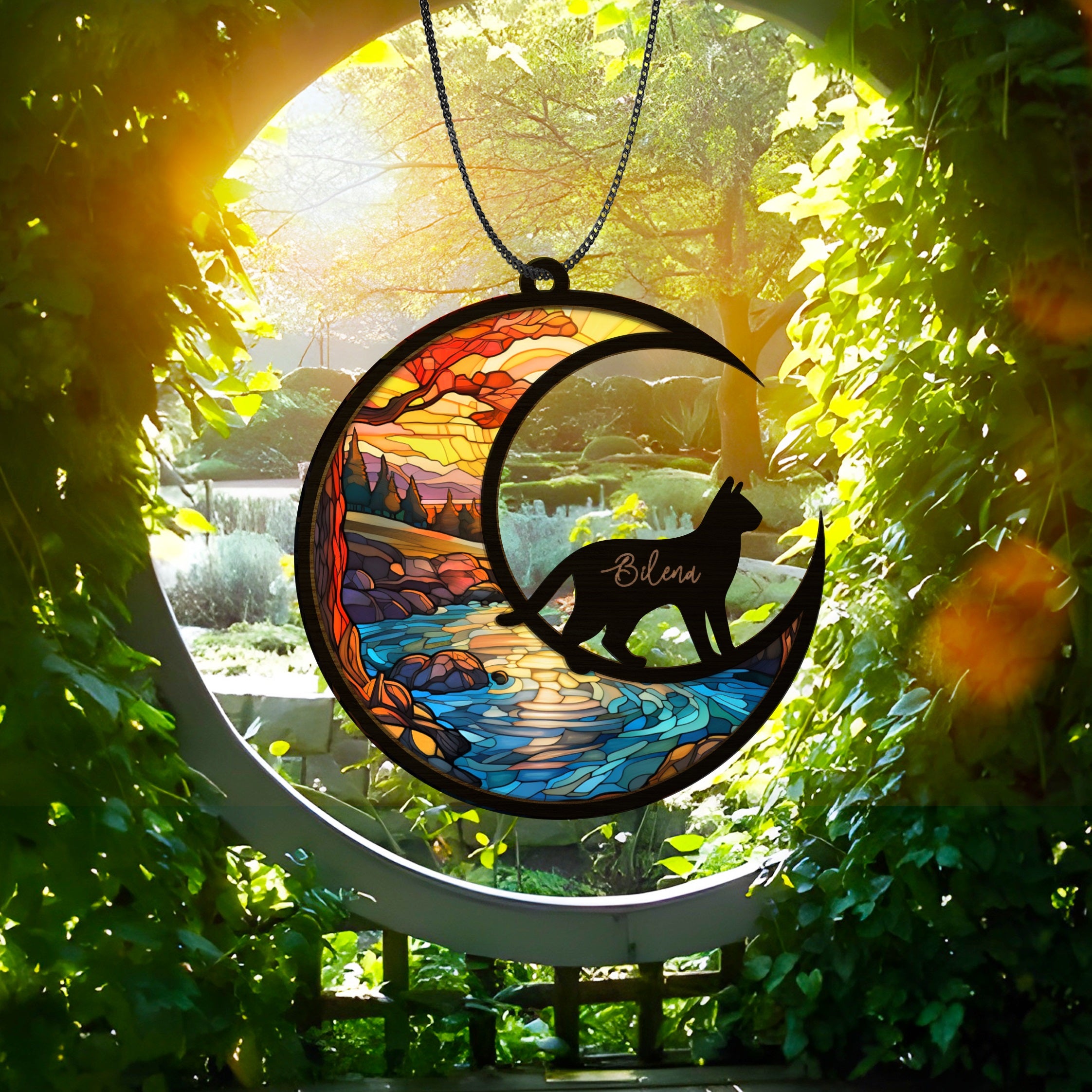 Cat Memorial Suncatcher Sympathy Gift for Loss of Pet, Loss Of Pet