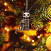 Skeleton Cat Halloween Earrings Christmas Accessory Witch Halloween Costume Jewellery Spooky Wooden Studs Pet Ear Wires for Girl |OG-71