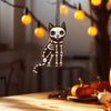 Skeleton Cat Halloween Earrings Christmas Accessory Witch Halloween Costume Jewellery Spooky Wooden Studs Pet Ear Wires for Girl |OG-71