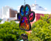 Personalized Dog Paw Memorial Suncatcher, SunCatcher Memorial Custom Name Pet Loss, Sun Catcher Sympathy Gift Dog Lover