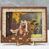 DNPETS Soulful Pet Memorial Picture Frame Memorial Frame With Woof Print Photo