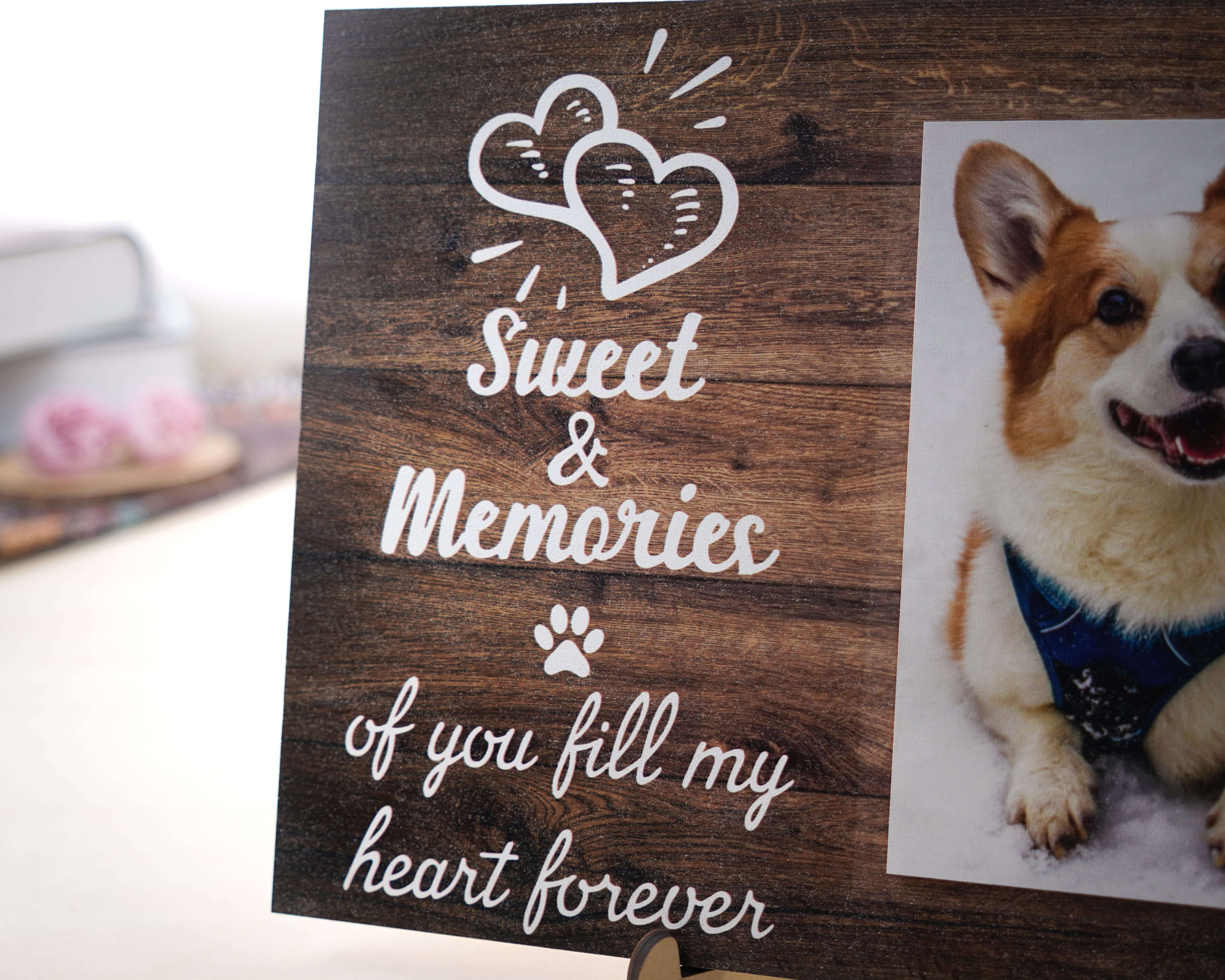 DNPETS Meaningful Pet Memorial Photo Frame Dog Loss Gift