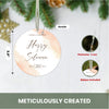 Personalized Married Christmas Ornament Keepsake 2023, Merry & Married Ornament, Christmas Wedding Ornament 2023, Our First Christmas Ornament, Wedding Gift For Couple