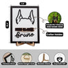 DNPETS Heartwarming Dog Photo Frame Pet Collar Holder Memorial Frame