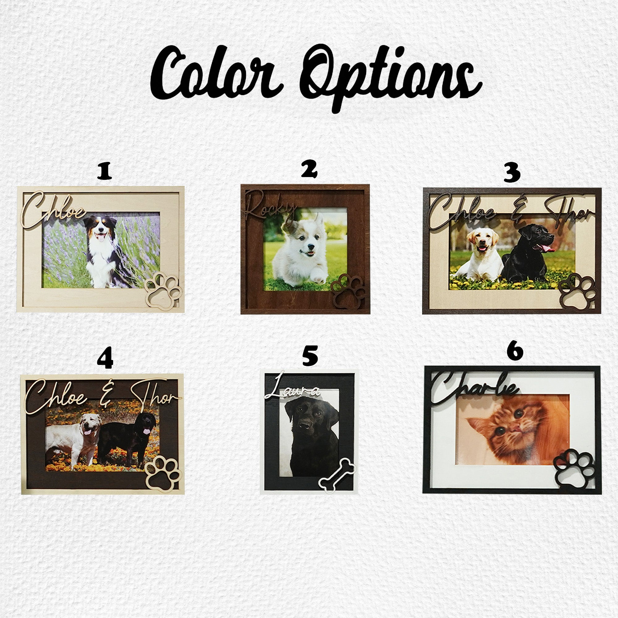 Wooden Dog Picture Frame, Pet Memorial Frame, In Loving Memory Of Dog