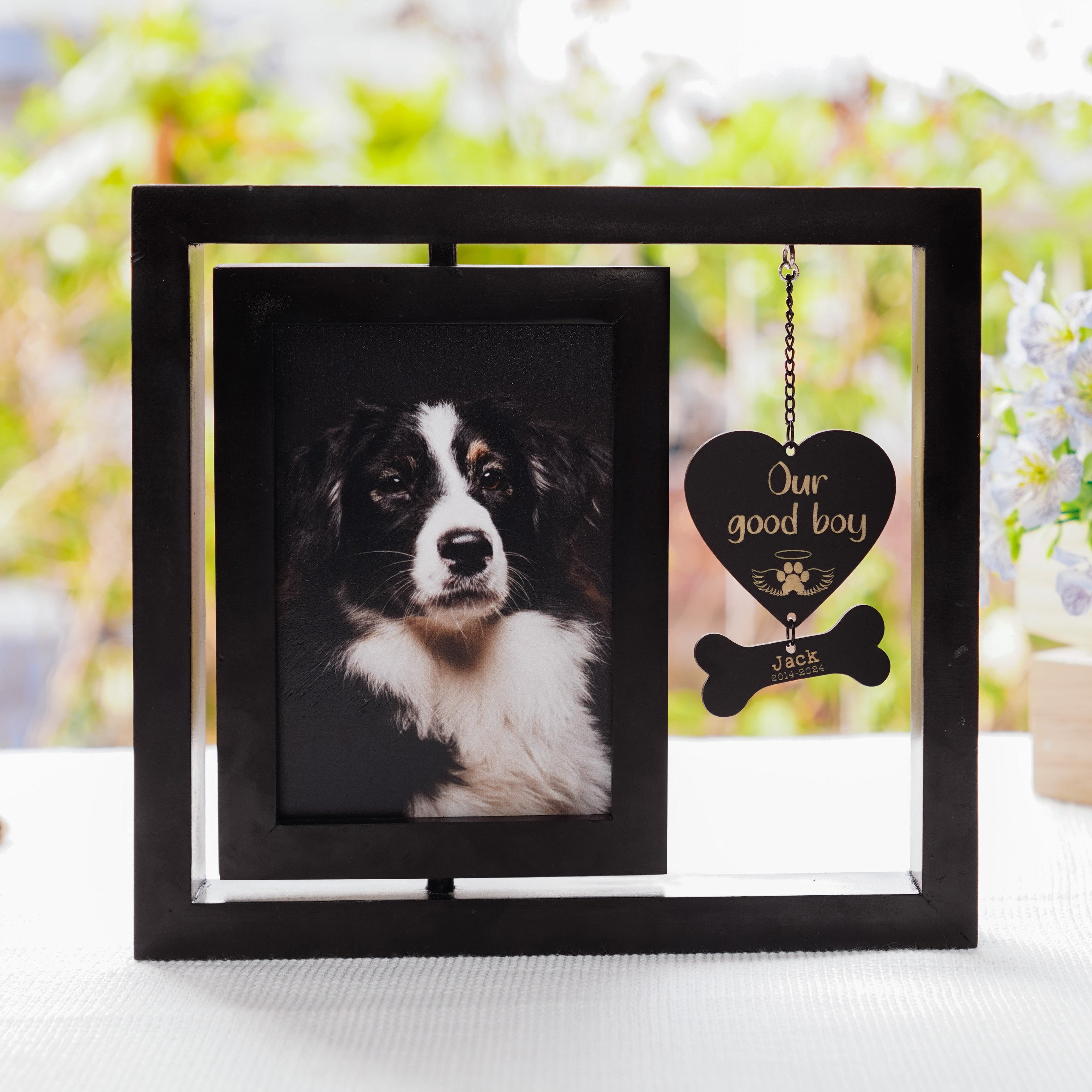 DNPETS Dog Picture Frame Cat Dog Loss Rememberance Gifts