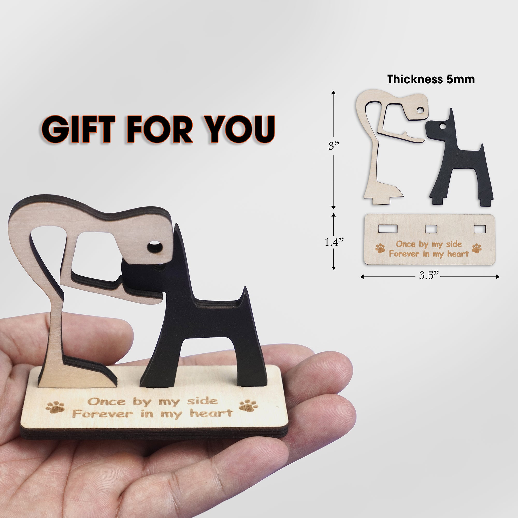 DNPETS Moving Personalized Dog Memorial Suncatcher Pet Sympathy Gift for Dog Lovers