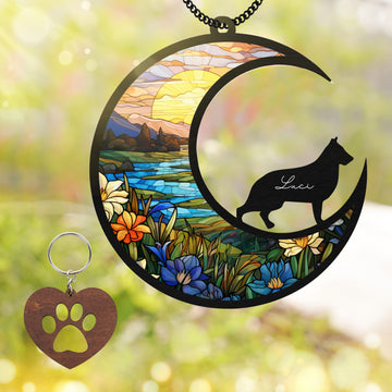 German Shepherd Dog Memorial Suncatcher Pet Lover Gift