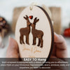 Personalized First Christmas as Mr and Mrs Ornament Custom Reindeer Bear Penguin Couple Christmas Ornaments Engagement Wedding Keepsake Gifts for Newlywed Xmas Tree Decorations