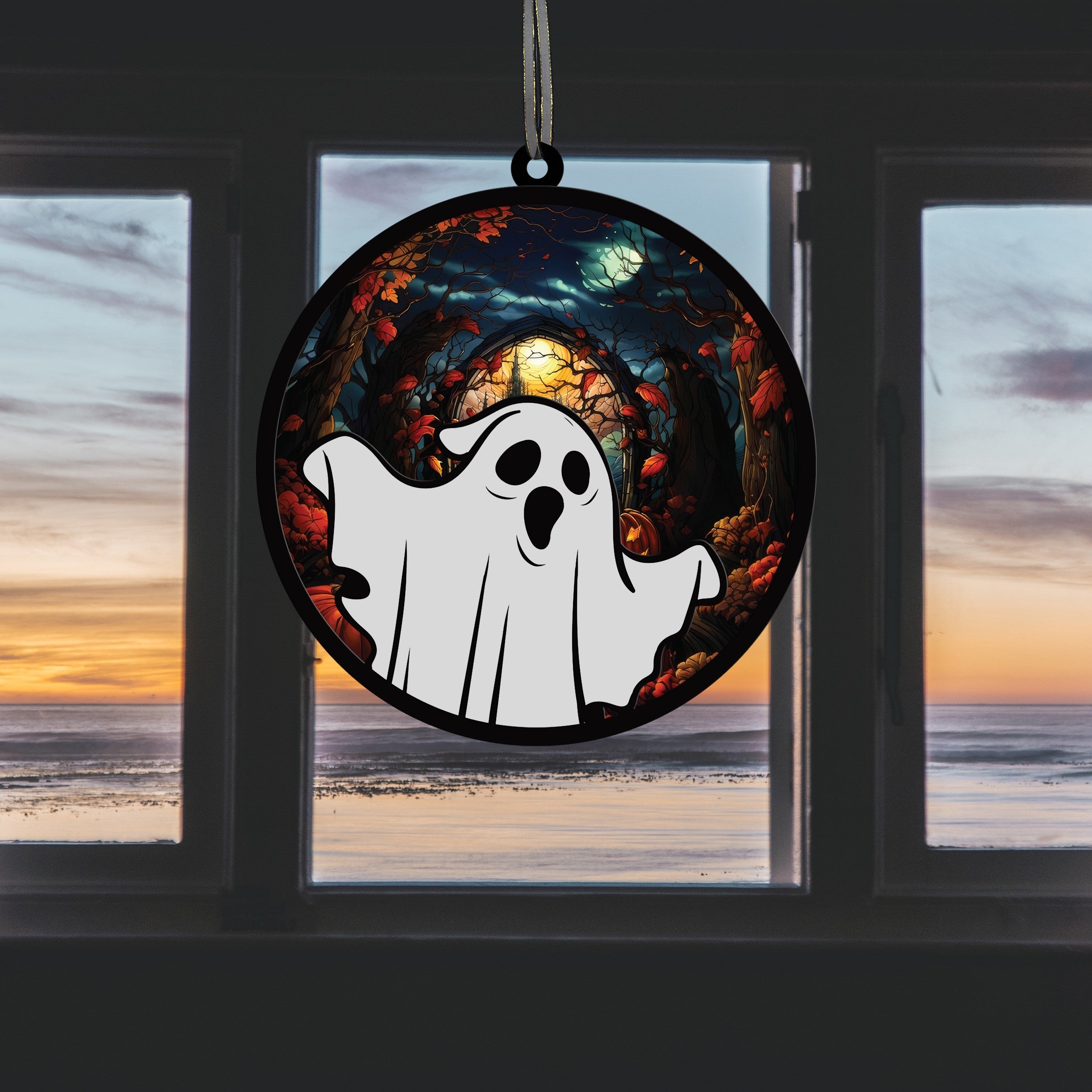 DNPETS Unique Halloween Suncatcher Ornament Gifts for Girls Boys Women Kids