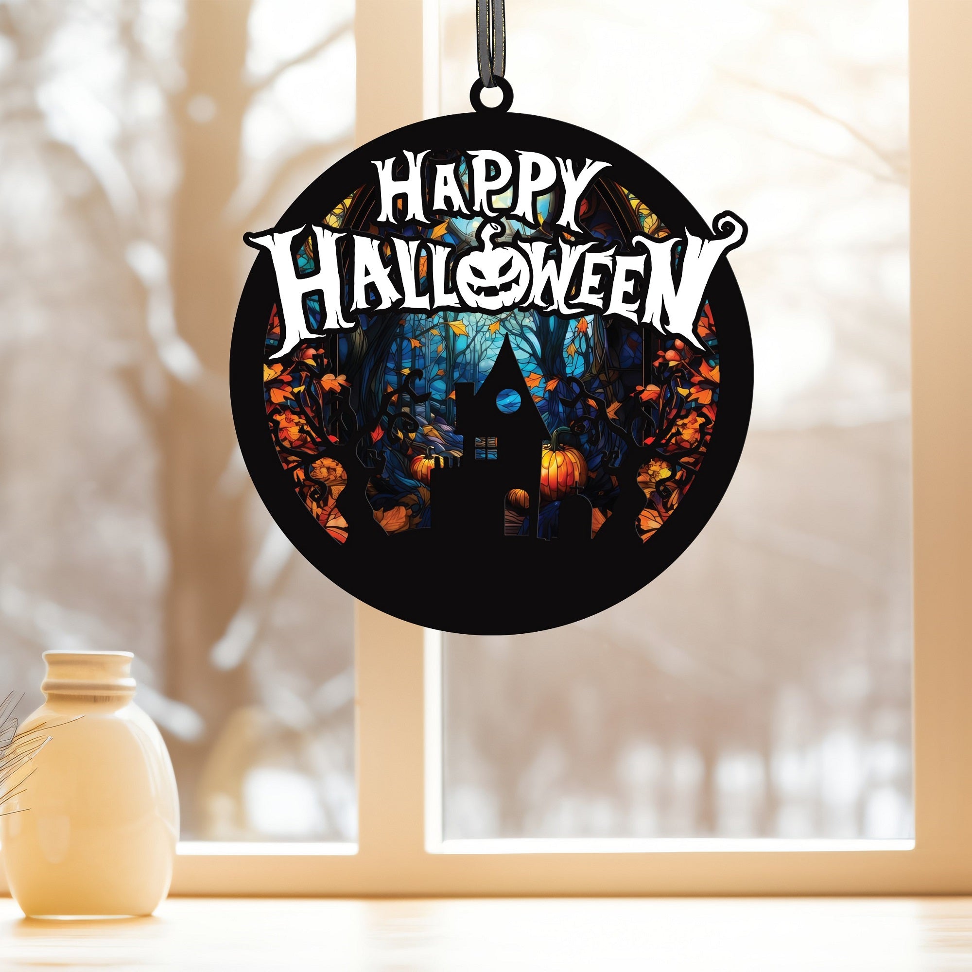 DNPETS Imaginative Halloween Ornament Gifts For Window Wall Home Decor