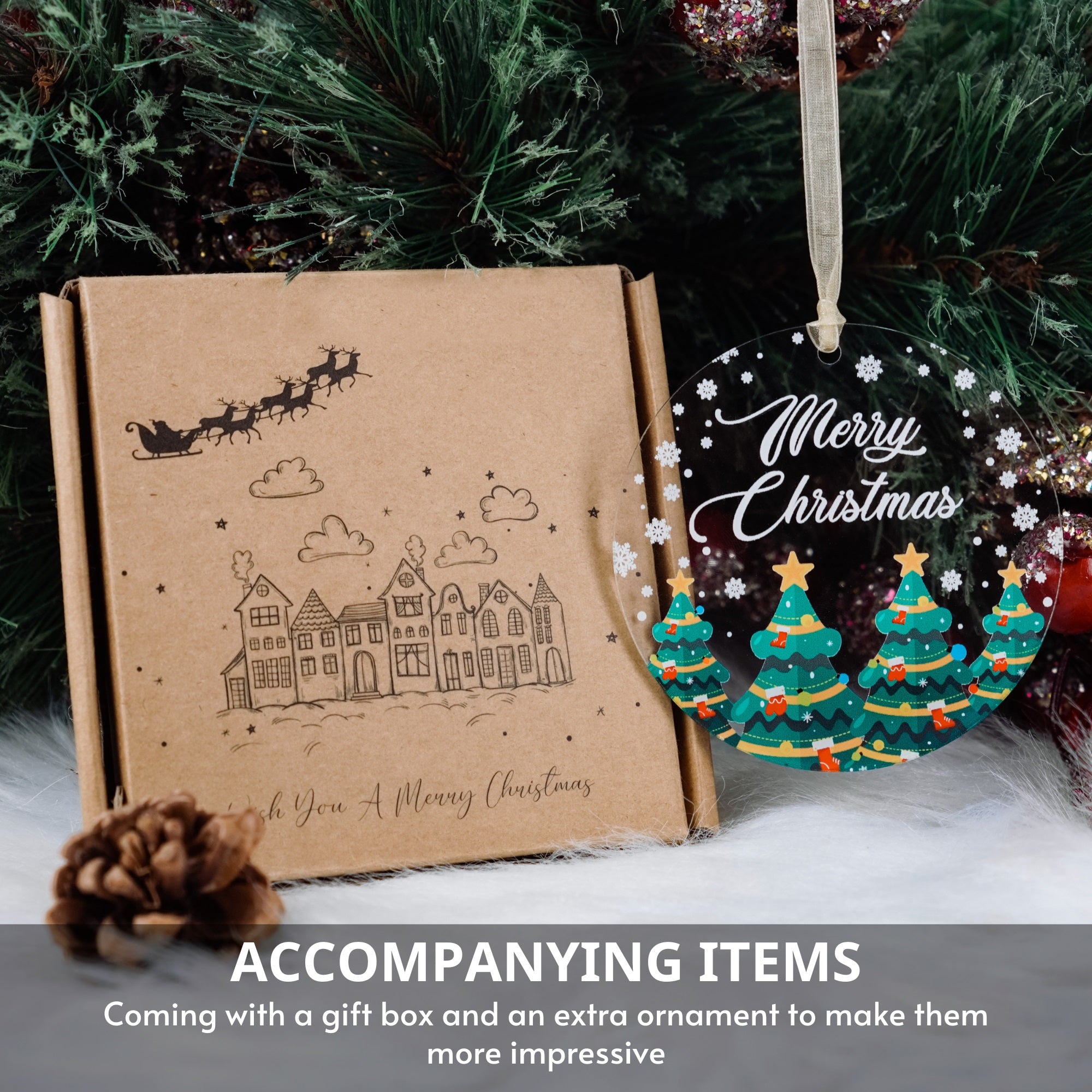 Personalized Married Christmas Ornament Keepsake 2023, Merry & Married Ornament, Christmas Wedding Ornament 2023, Our First Christmas Ornament, Wedding Gift For Couple