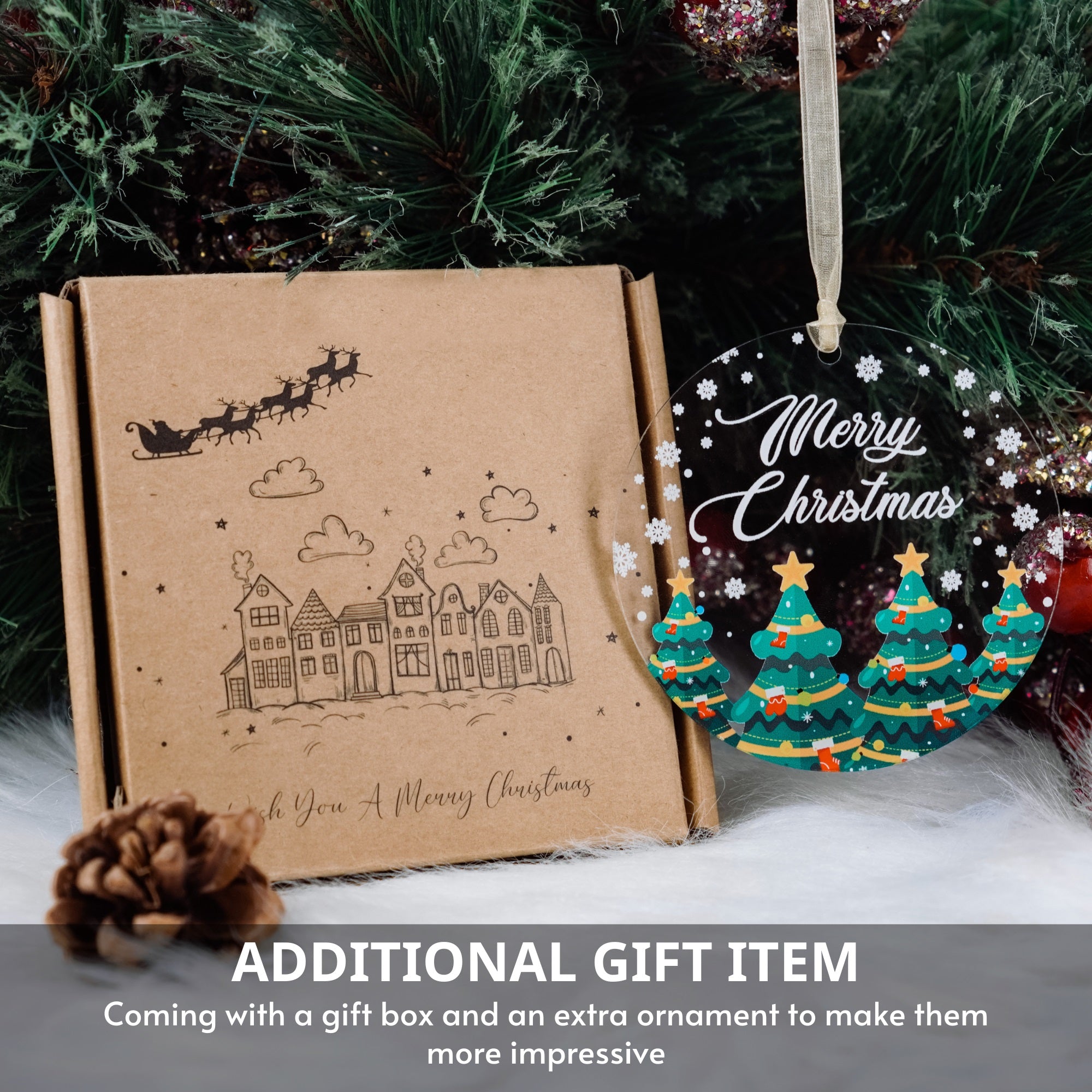 Personalized Socks Christmas Ornament 2023, Custom Name Text Xmas Ornament for Christmas Tree, Hanging Pendant Decoration Socks, Keepsake Gifts for Mom Grandma Grandparents Dad