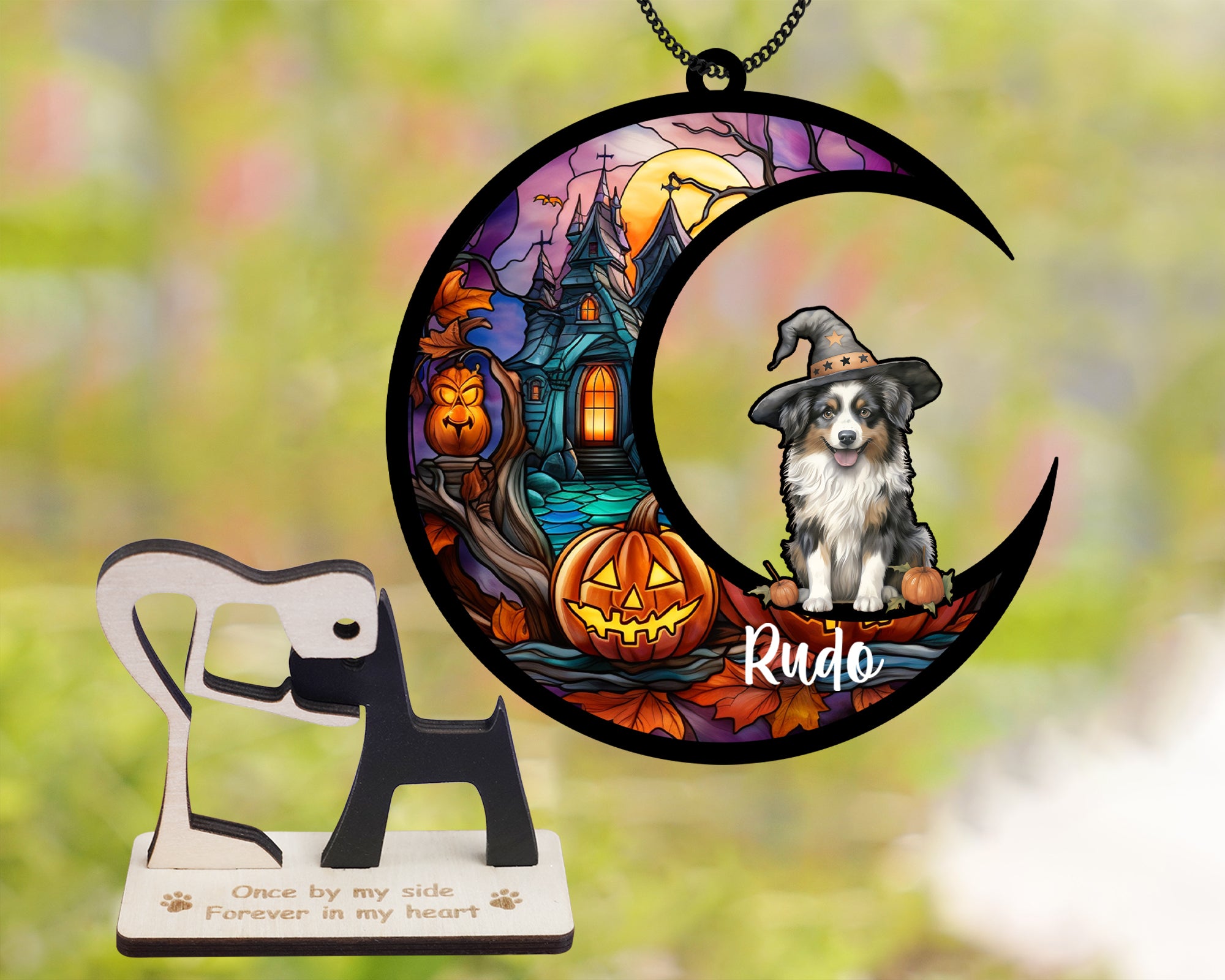 Pet Memorial Suncatcher Loss Of Dog Gift Loss of Cat Sympathy Gift Suncatcher Memorial Ornament, Dog Memorial Sun Catcher Dog Suncatcher For Window Pet Loss