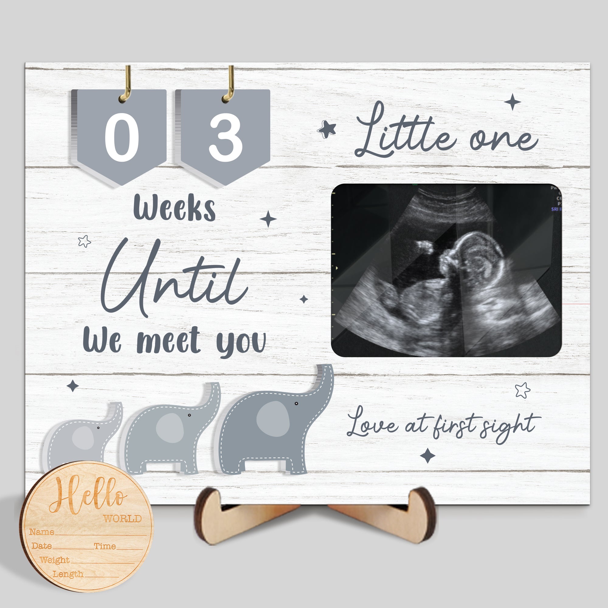 Ultrasound Picture Frame Countdown Weeks