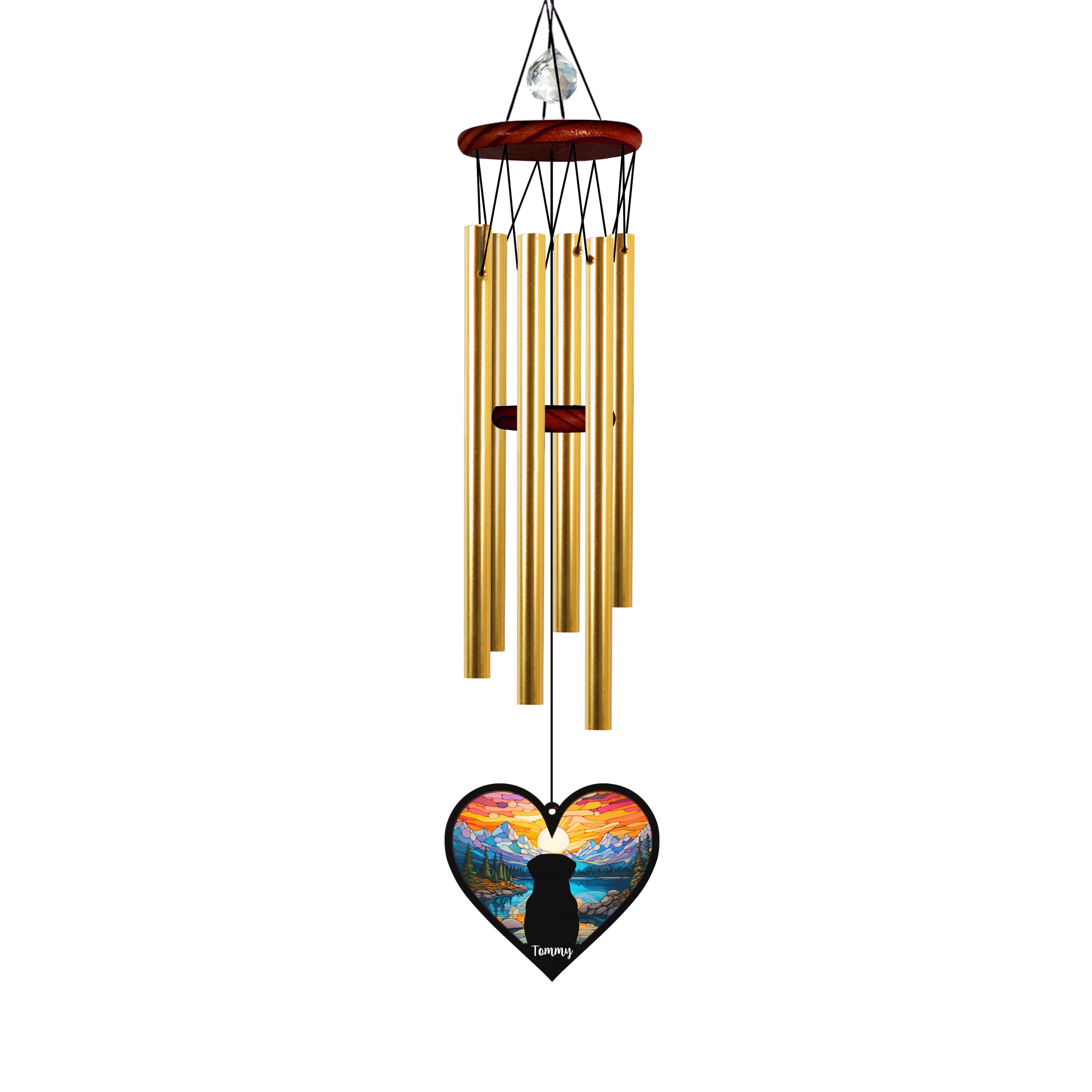 Wind Chimes, Garden Wind Chimes, Memorial Wind Chimes, Windchimes suncatcher gift sympathy, Pet Loss Gift