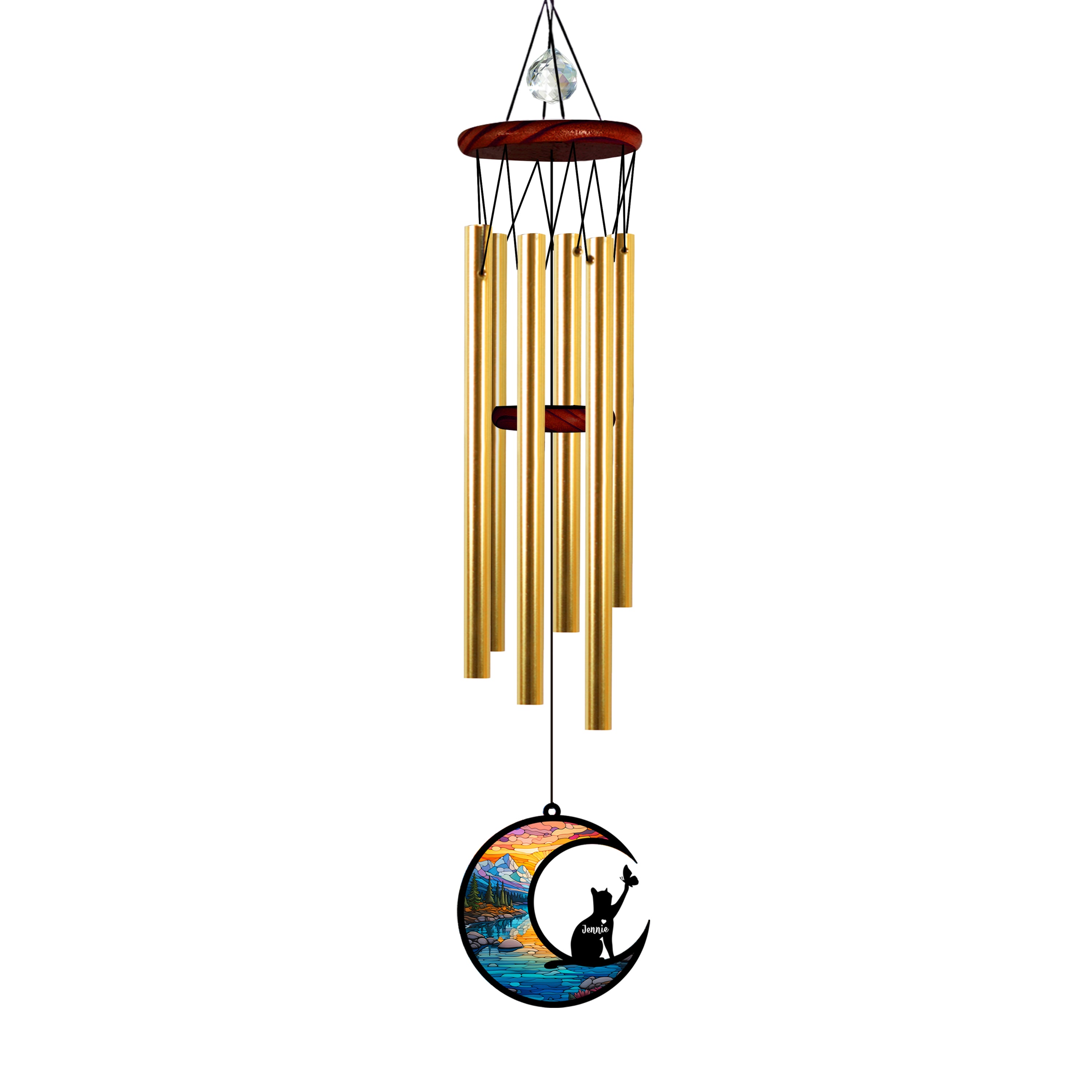 Wind Chimes, Garden Wind Chimes, Memorial Wind Chimes, Pet Loss Gift, Dog Suncatcher Sympathy Gift