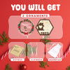 Set of  2 New Home Christmas Ornament 2023, Our First Christmas Ornament, Housewarming Gifts for New House, House Warming Gift Presents for Women, Couple, Gift for Family Newlyweds