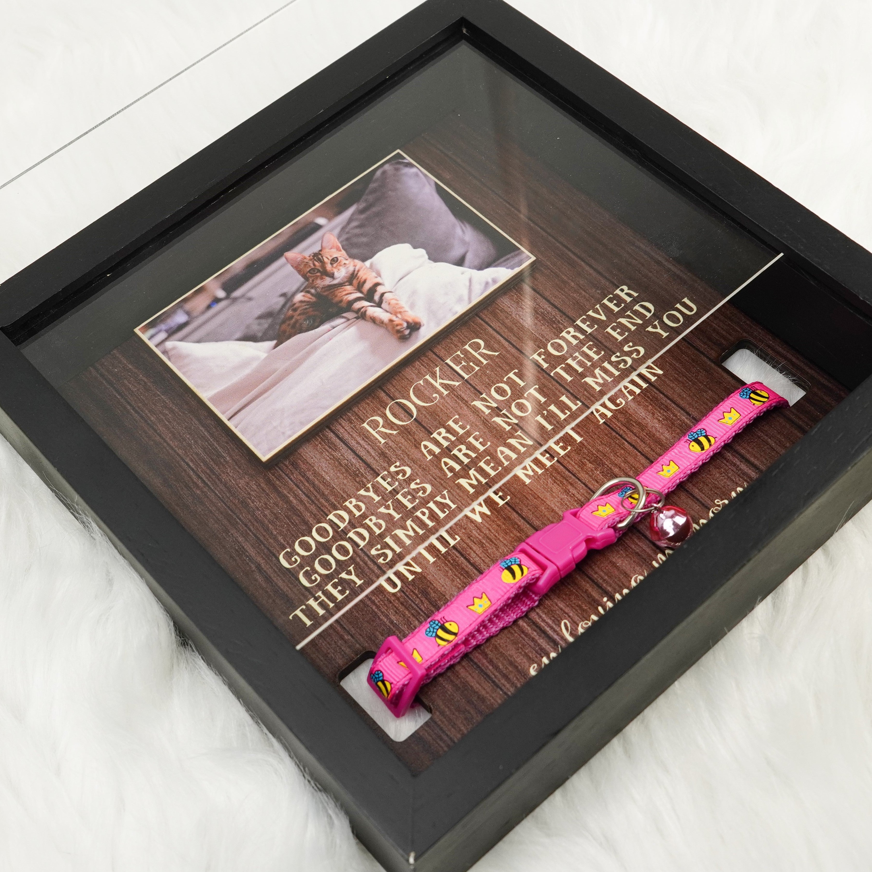 Personalized Pet Memorial Shadow Box, Loss Of Pet, Pet Sympathy Gift, Gift For Pet Lovers