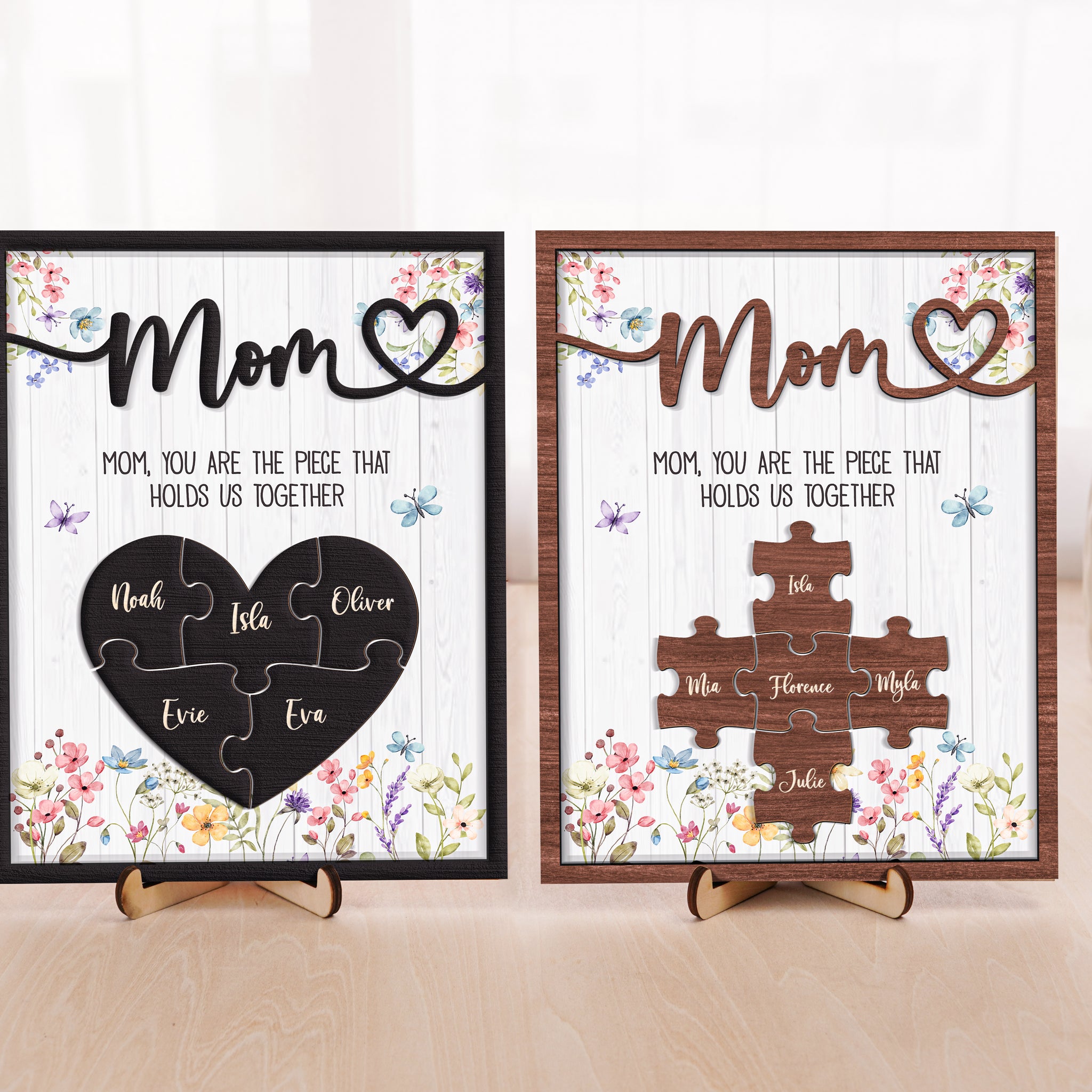 Custom Mom Puzzle Sign Mother's Day First Mom Gift